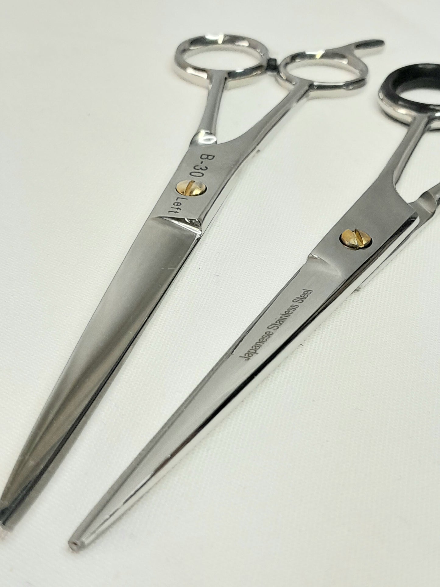 Left handed barber scissors 7"