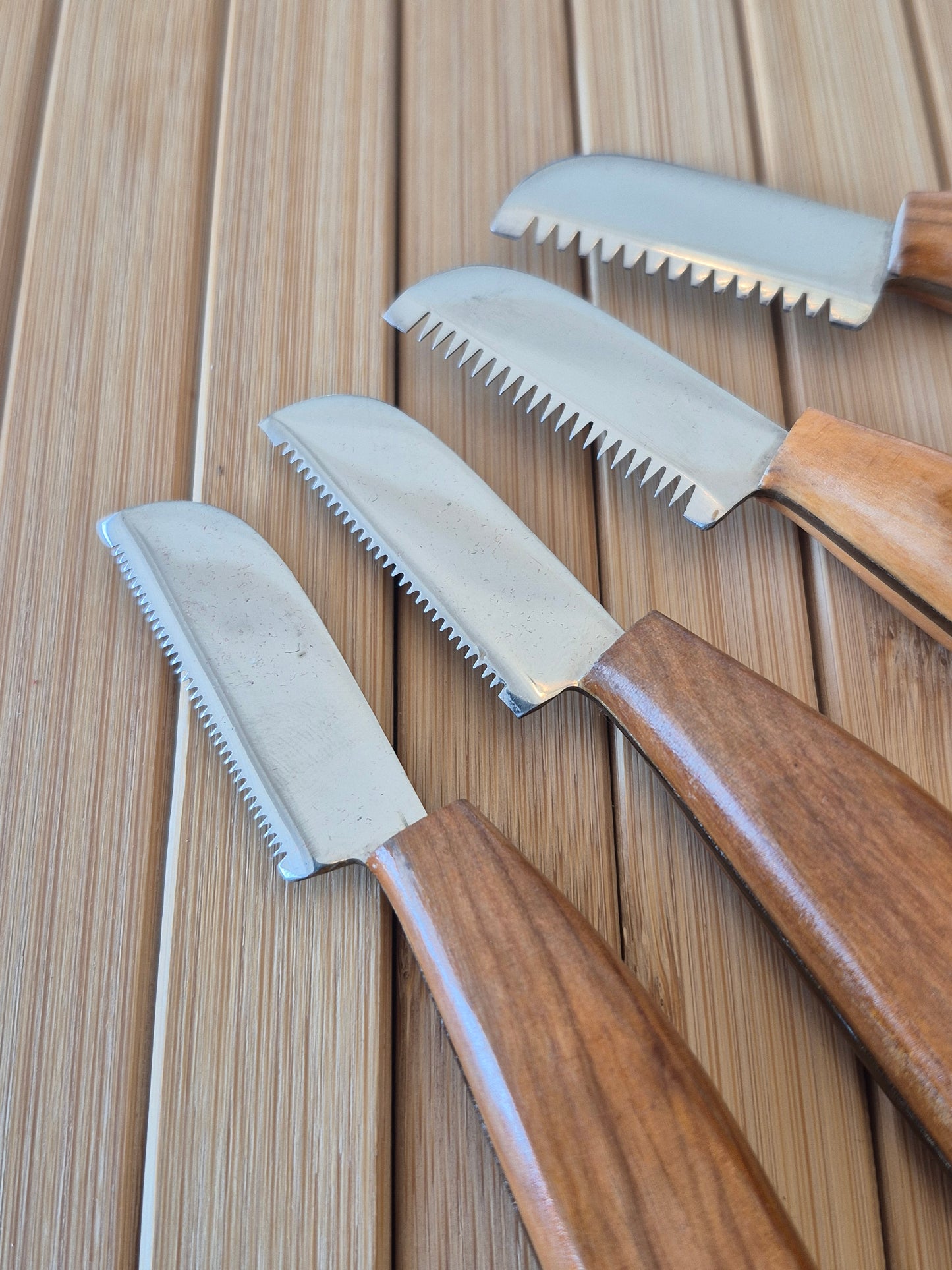 Pet stripping knife set of 4