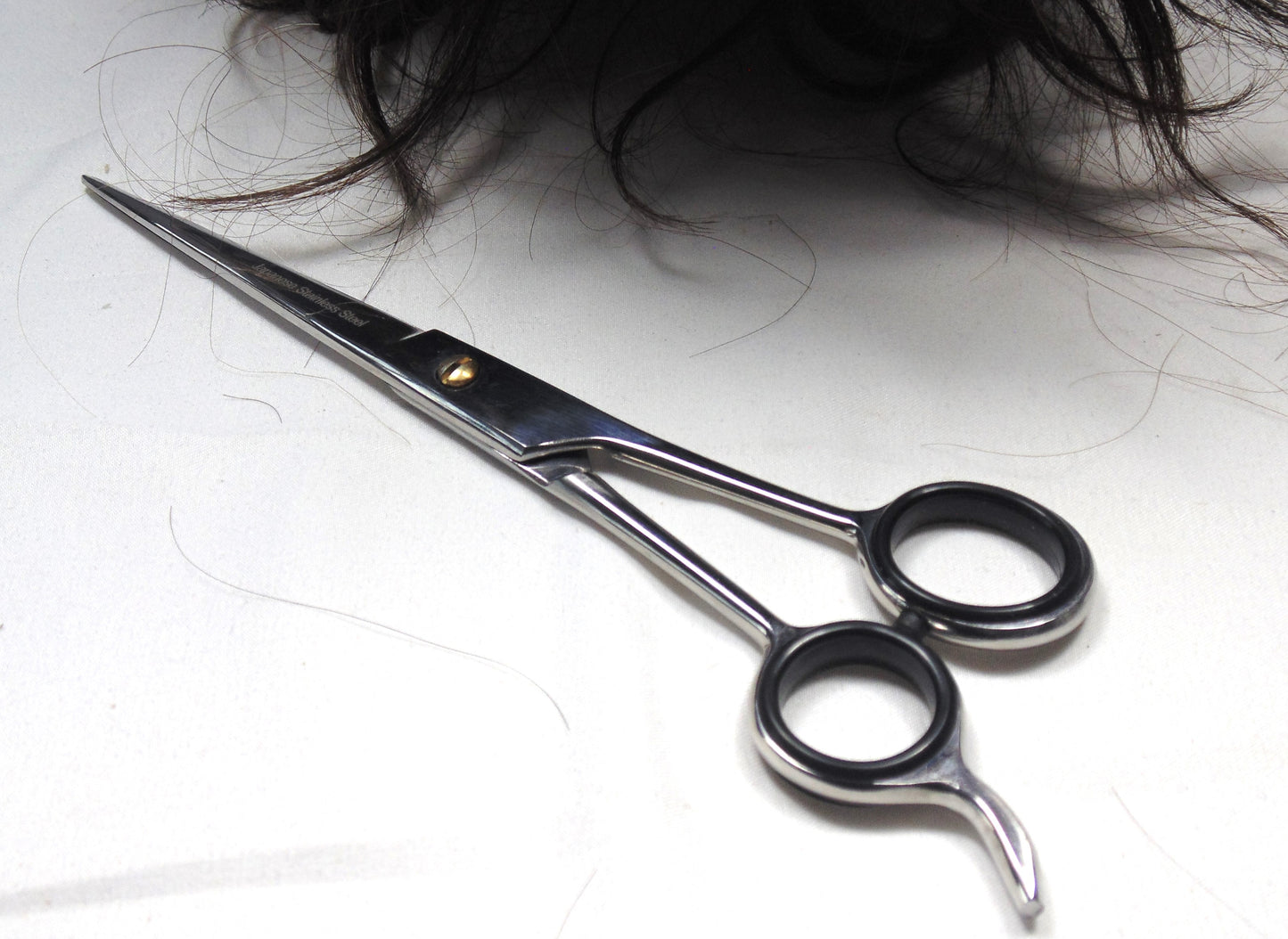 Left handed barber scissor 7"