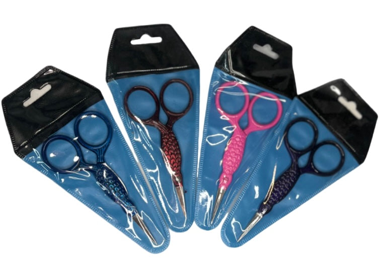 Fish Design Needlepoint Scissors