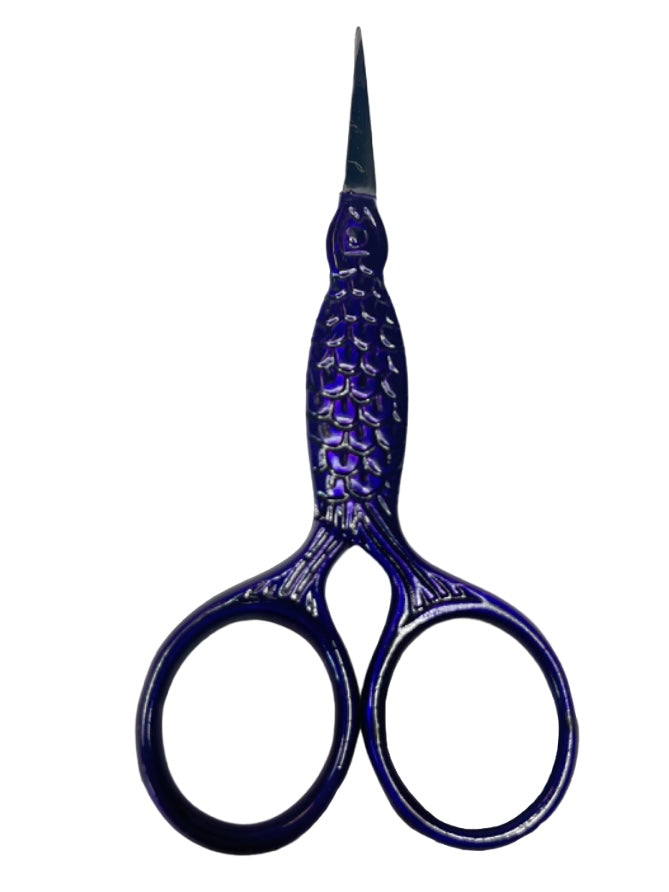 Fish Design Needlepoint Scissors