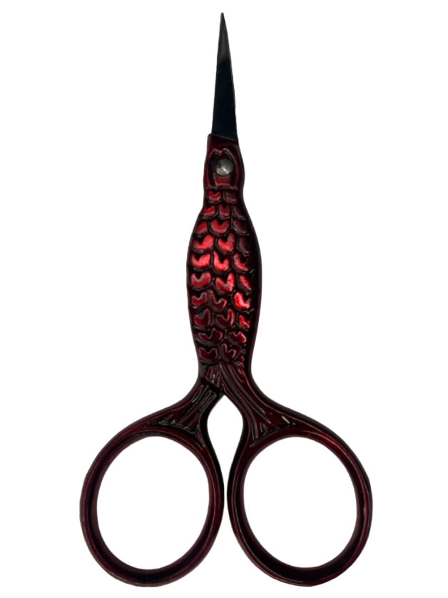 Fish Design Needlepoint Scissors