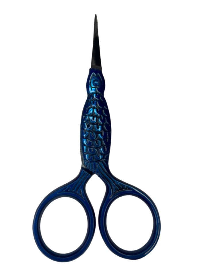 Fish Design Needlepoint Scissors