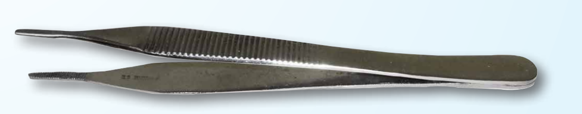 Adson Tissue Forcep, Serrated 4.75"