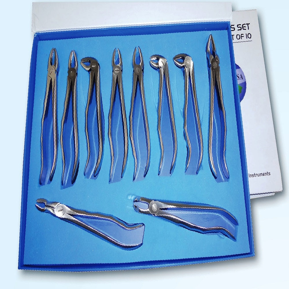Dental Extracting Forceps set of 10