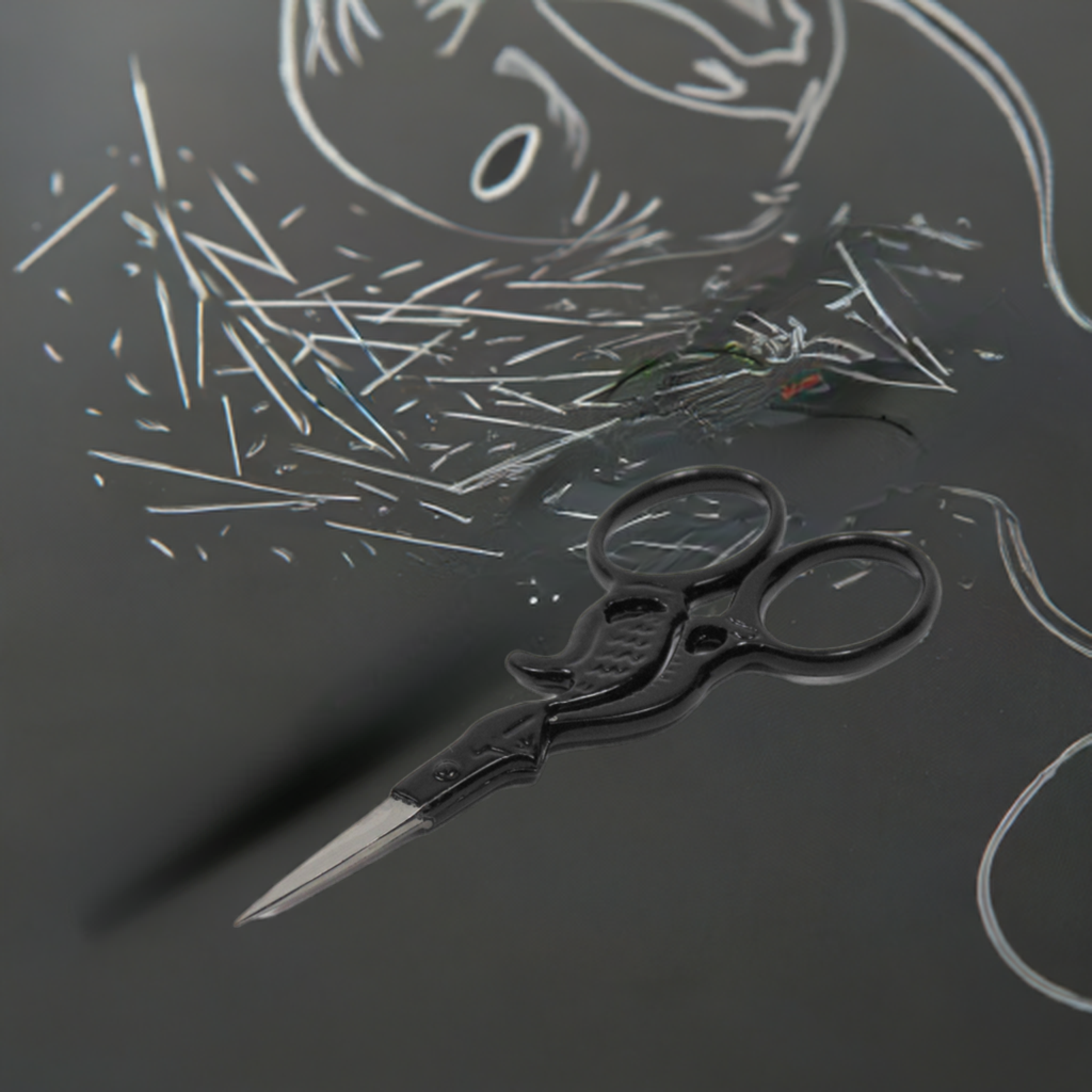 Black Cat Needlepoint Scissor