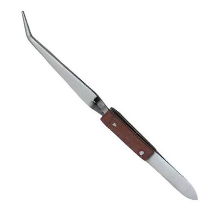 Reverse tweezers 6" bent
