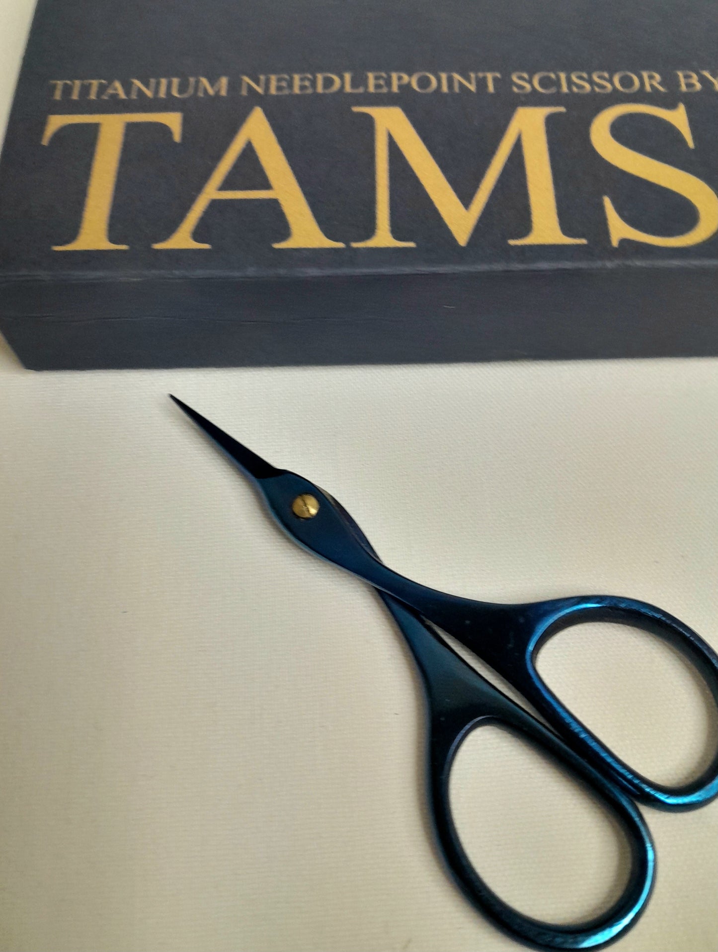 Titanium needlepoint scissors 3.75"
