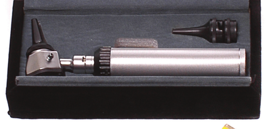 Otoscope 2.5V, 2.5x Magnification, 5 Re-Useable Speculae (6 colors)