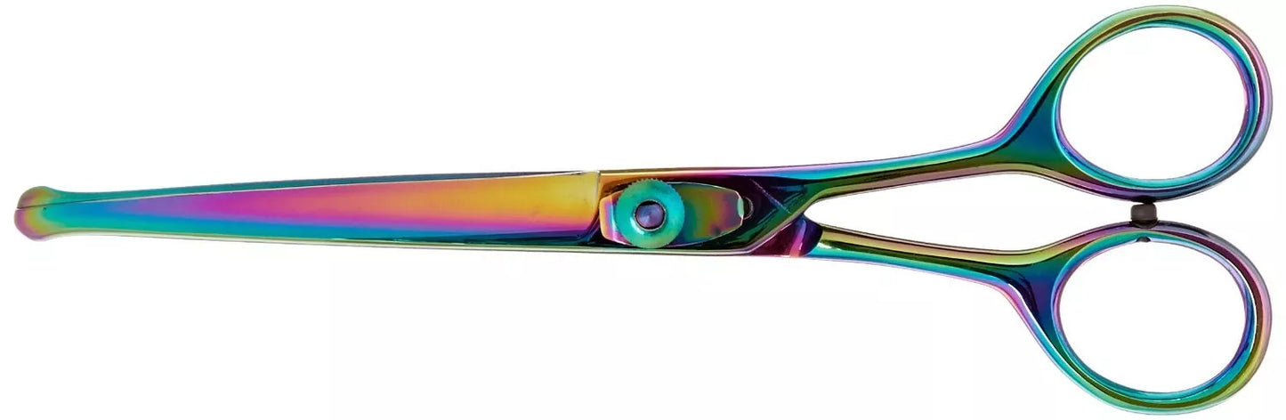 SCISSORS 6" CURVED PROBE TIP PLASMA COATED