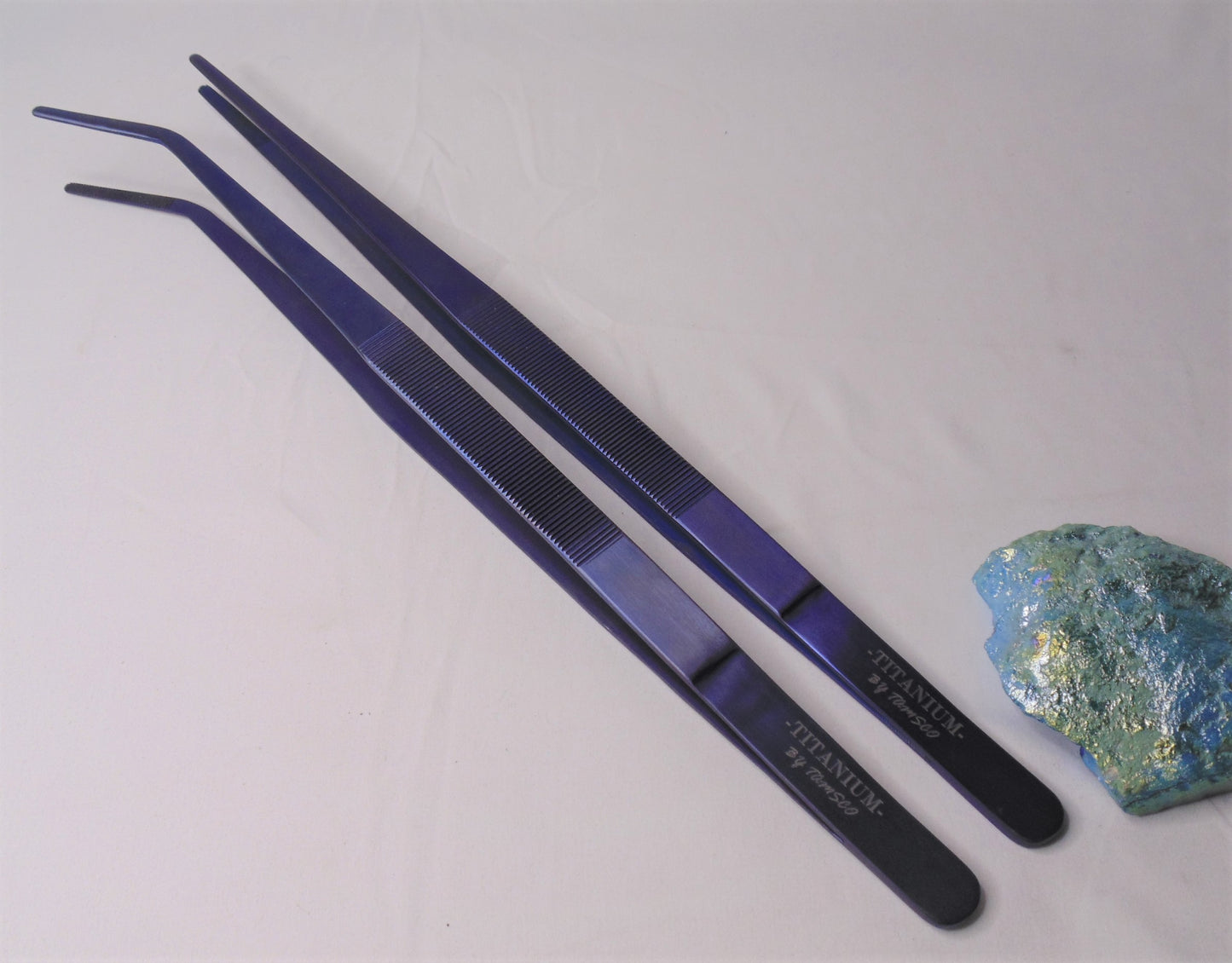 Titanium Aquarium Tongs 15" Set (2)