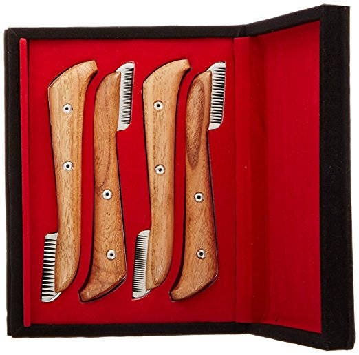 Stripping Knives set of 4 in felt box