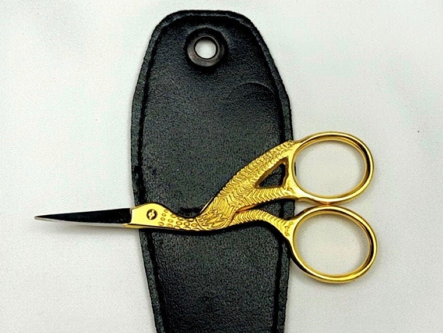 Stork Scissor 3.5" gold plated (from USA)