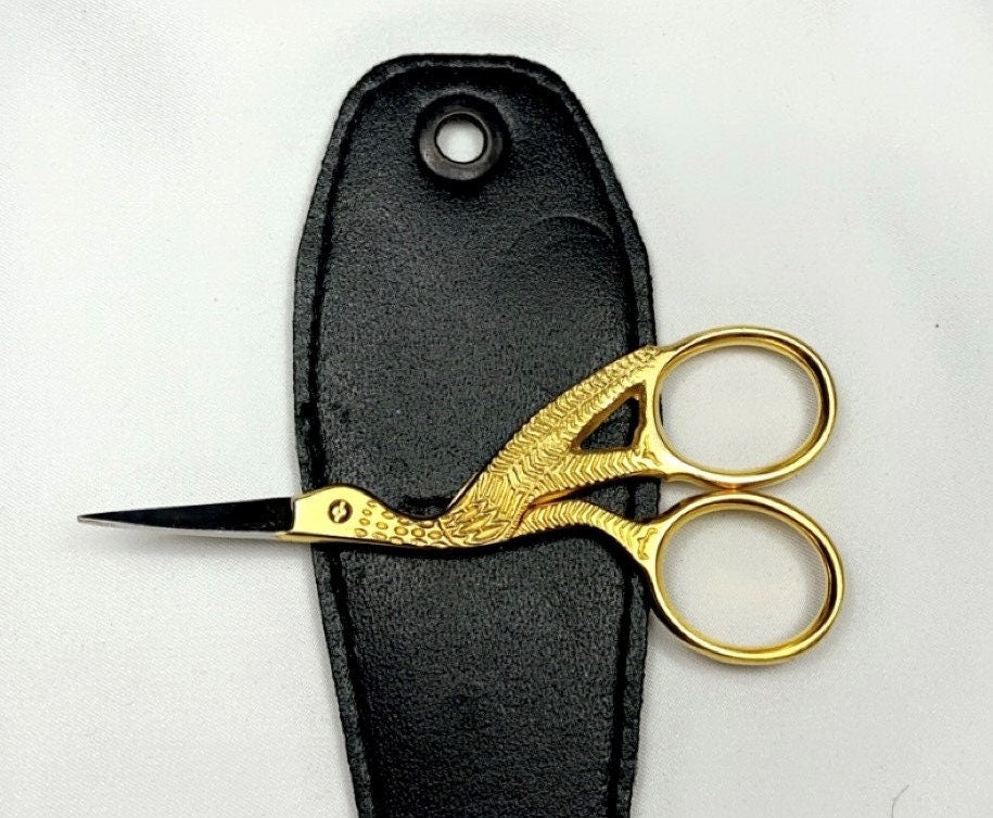 Stork Scissor 3.5" gold plated (from USA)