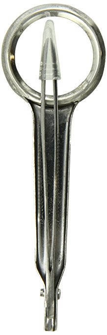 Tweezers Pointed with Magnify Glass 4-Inch, Magnify Tweezers, 5 Times Genuine Magnify, Stainless steel Tweezers, Precision Points