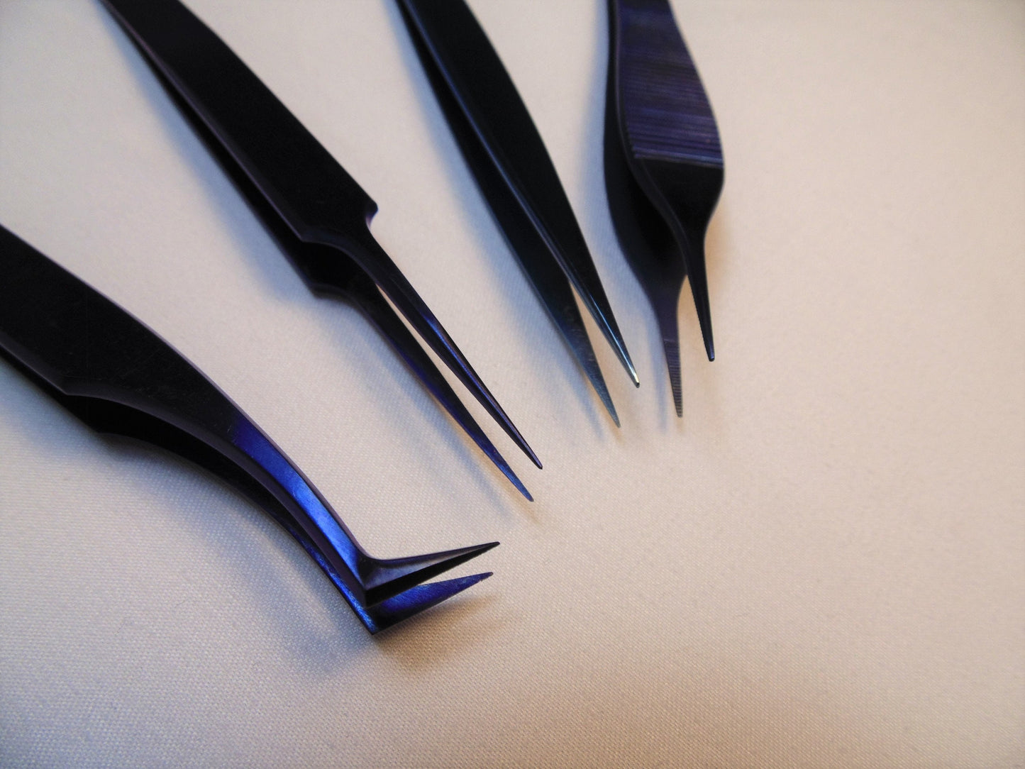 Titanium Tweezers set of 4