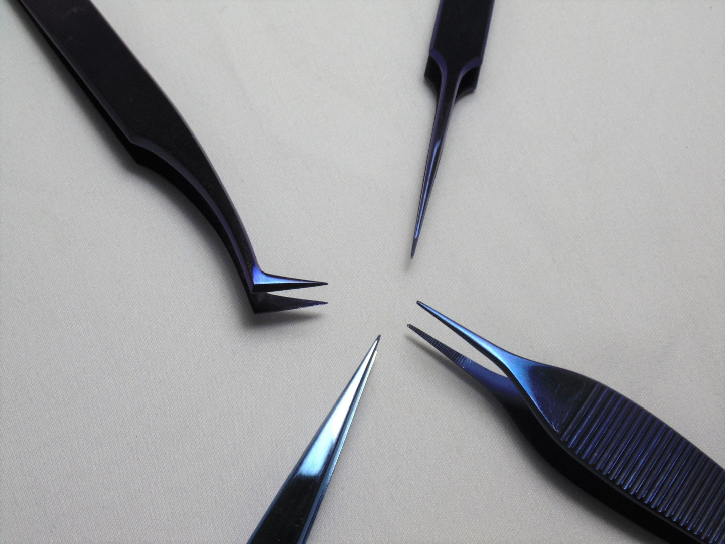 Titanium Tweezers set of 4
