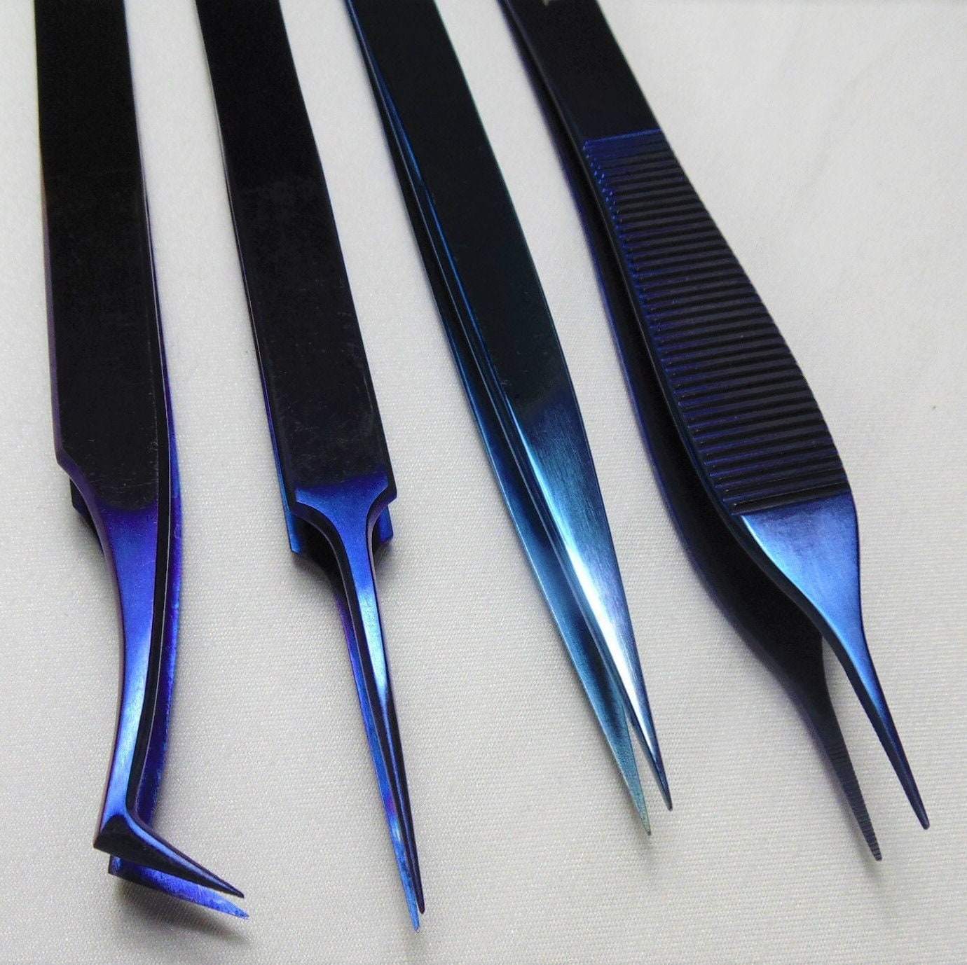 Titanium Tweezers set of 4