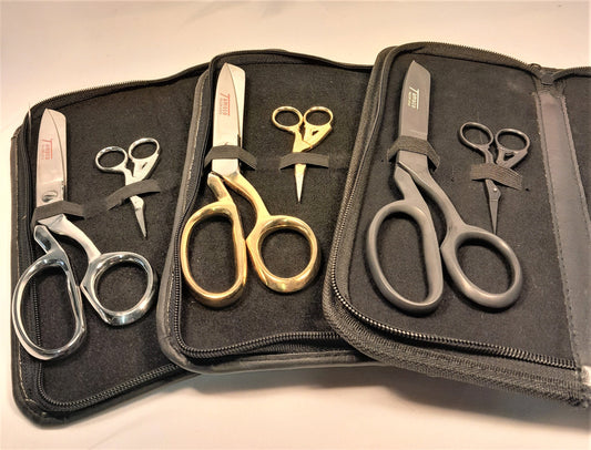 Sewing Scissor collection of 4 (matte black premium)