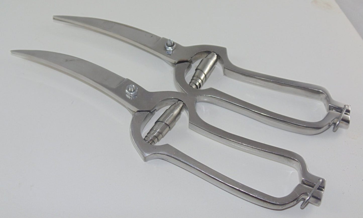 Poultry Shear (Polished Stainless Steel) 10" Engraving Available!