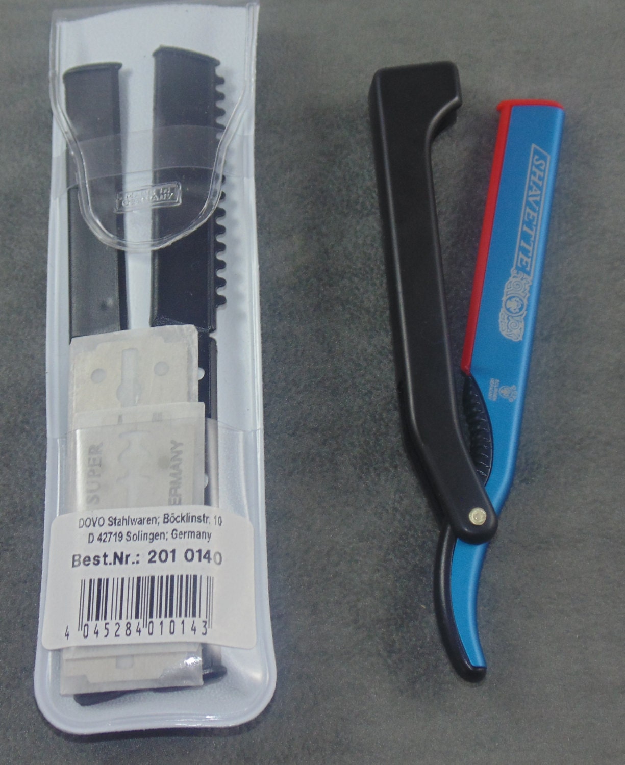 DOVO Shavette Blue Handle