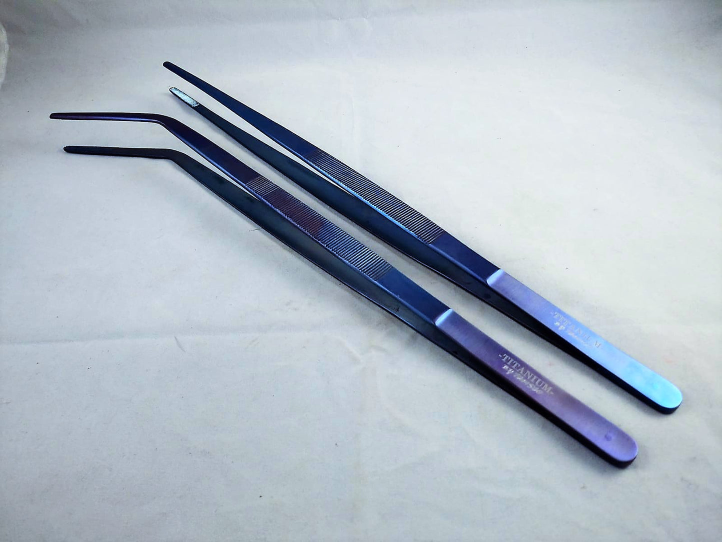 Titanium Aquarium Tongs 15" Set (2)