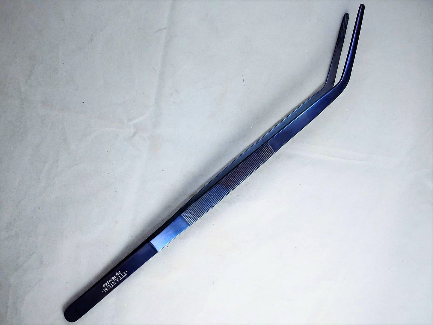 Titanium Aquarium Tongs 15" Bent