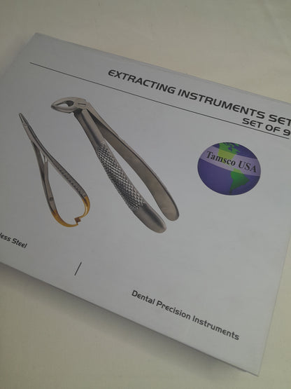 Set of 9 Dental Extraction Forcep