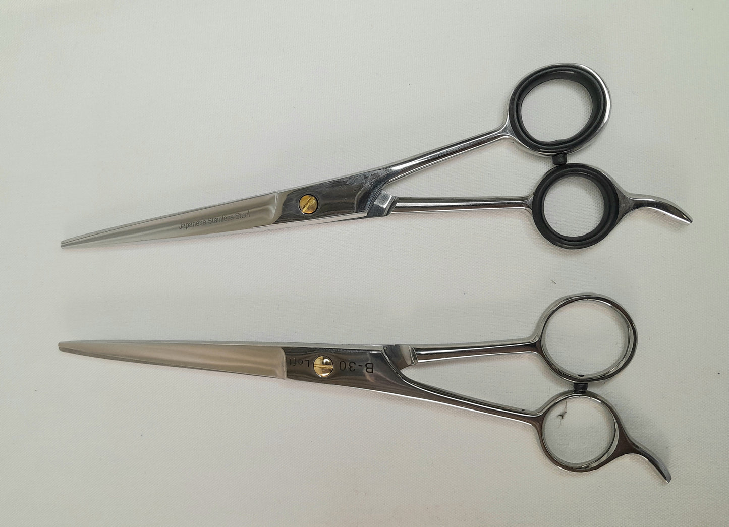 Left handed barber scissors 7"
