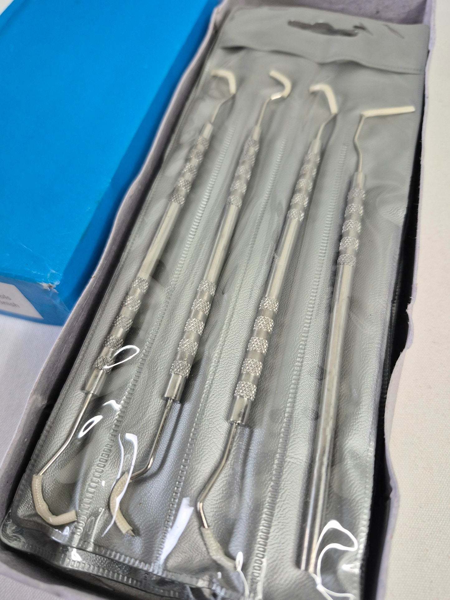 Tamsco Dental Pick Tool Set, 4 Piece, Silver, Industrial Grade