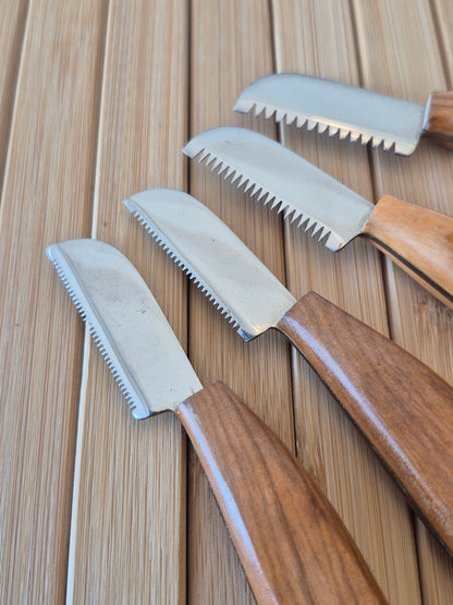 Pet stripping knife set of 4