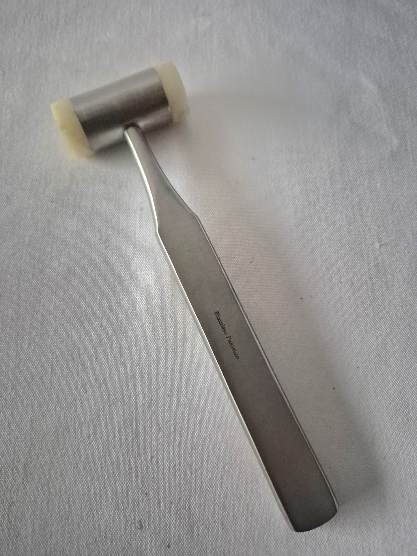 Lightweight Mallet 7.5”, 7oz stainless head 1” diameter with nylon caps