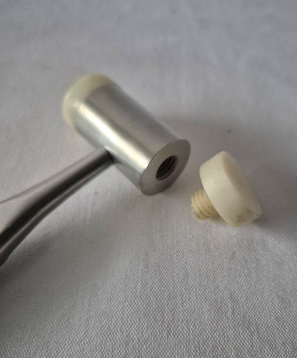 Lightweight Mallet 7.5”, 7oz stainless head 1” diameter with nylon caps