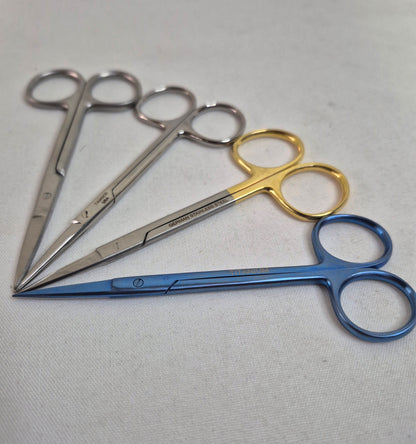 Iris Scissor, Straight 4.5" (4 options)