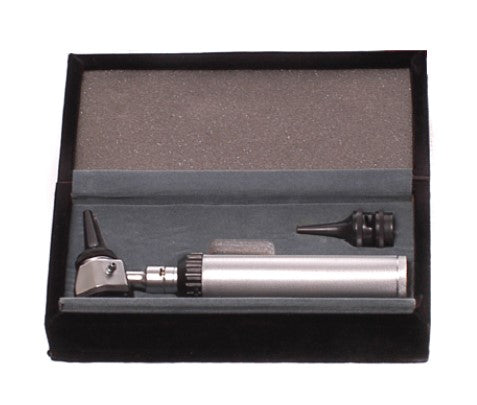 Deluxe Otoscope Set of 5 with 2.5V 3x Magnification 3 Ear Speculae (Fast Lock)