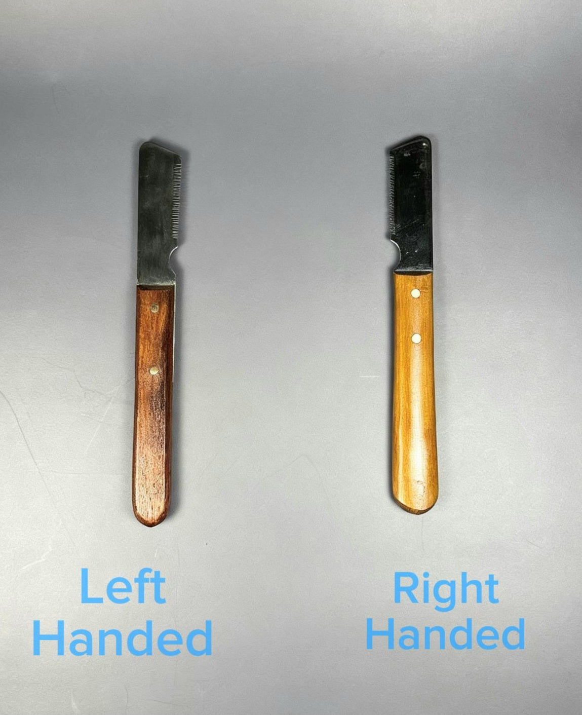 Left handed pet stripping knife (fine teeth)
