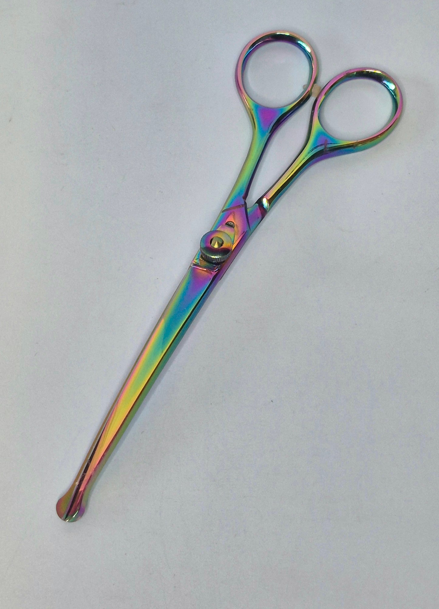 Pet Grooming Scissors 6" Curved, Blunt Tips