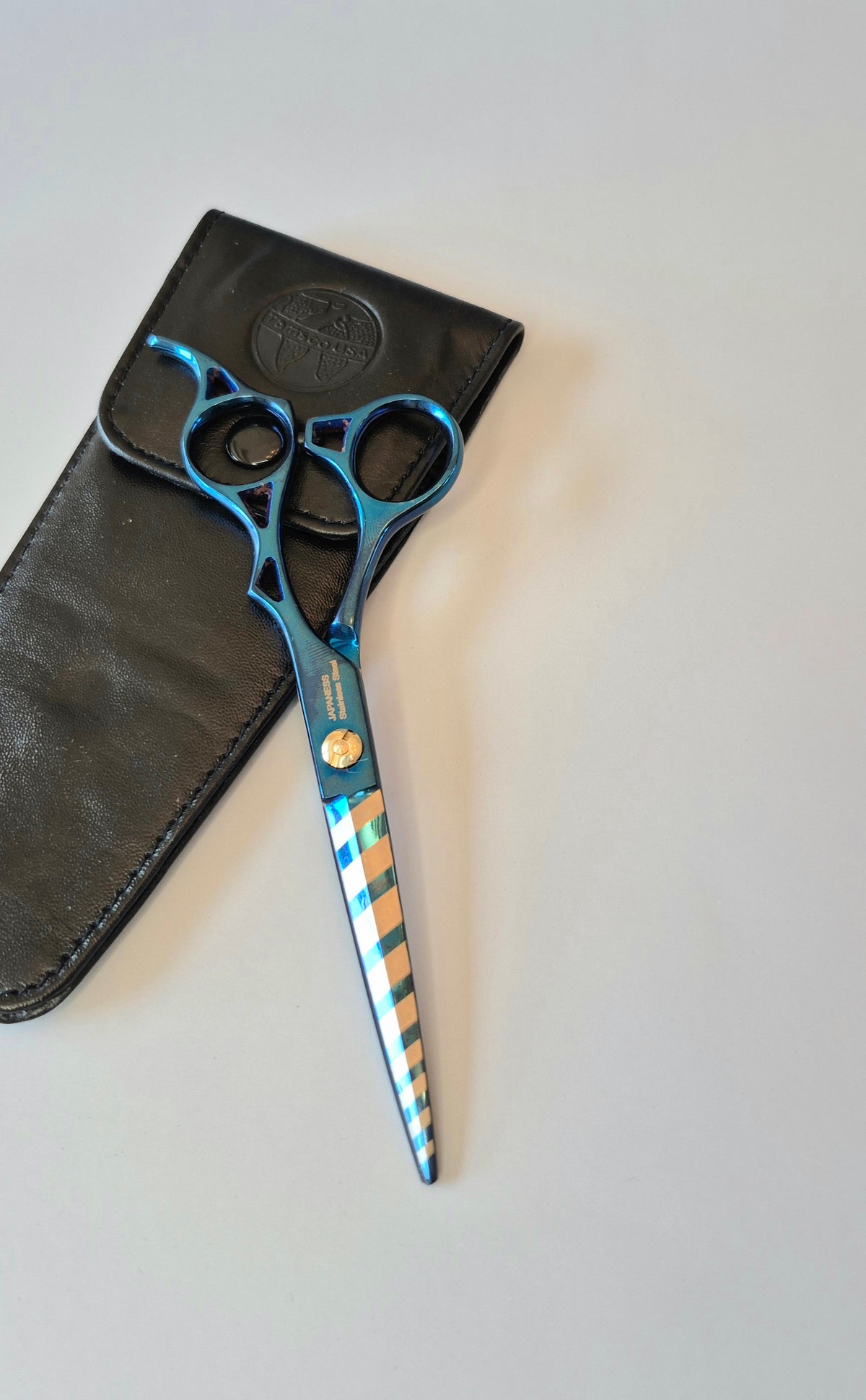 Hair Styling Shear 6" Offset (Blue)