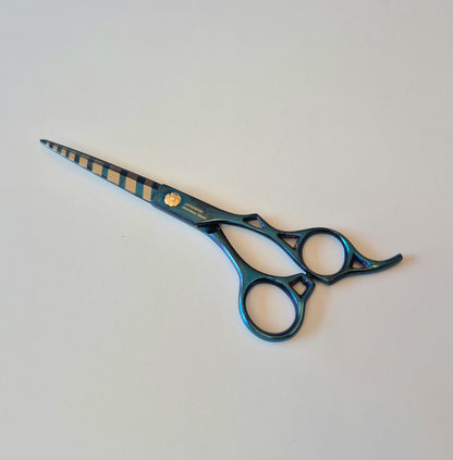 Hair Styling Shear 6" Offset (Blue)