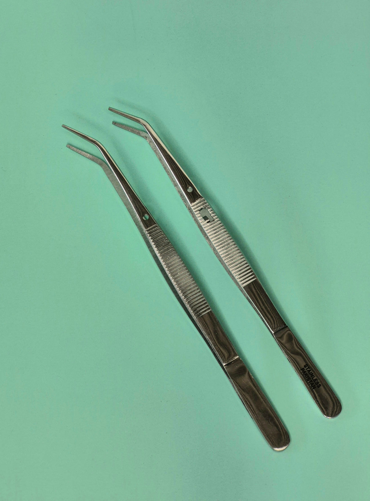 Tweezers 6" Bent Tip (Available Locking)