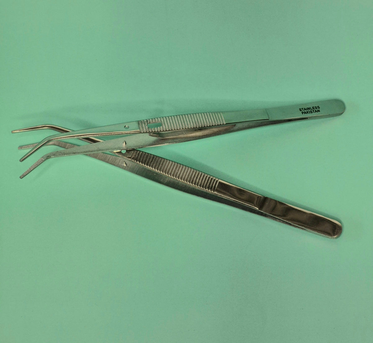 Tweezers 6" Bent Tip (Available Locking)