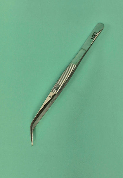 Tweezers 6" Bent Tip (Available Locking)