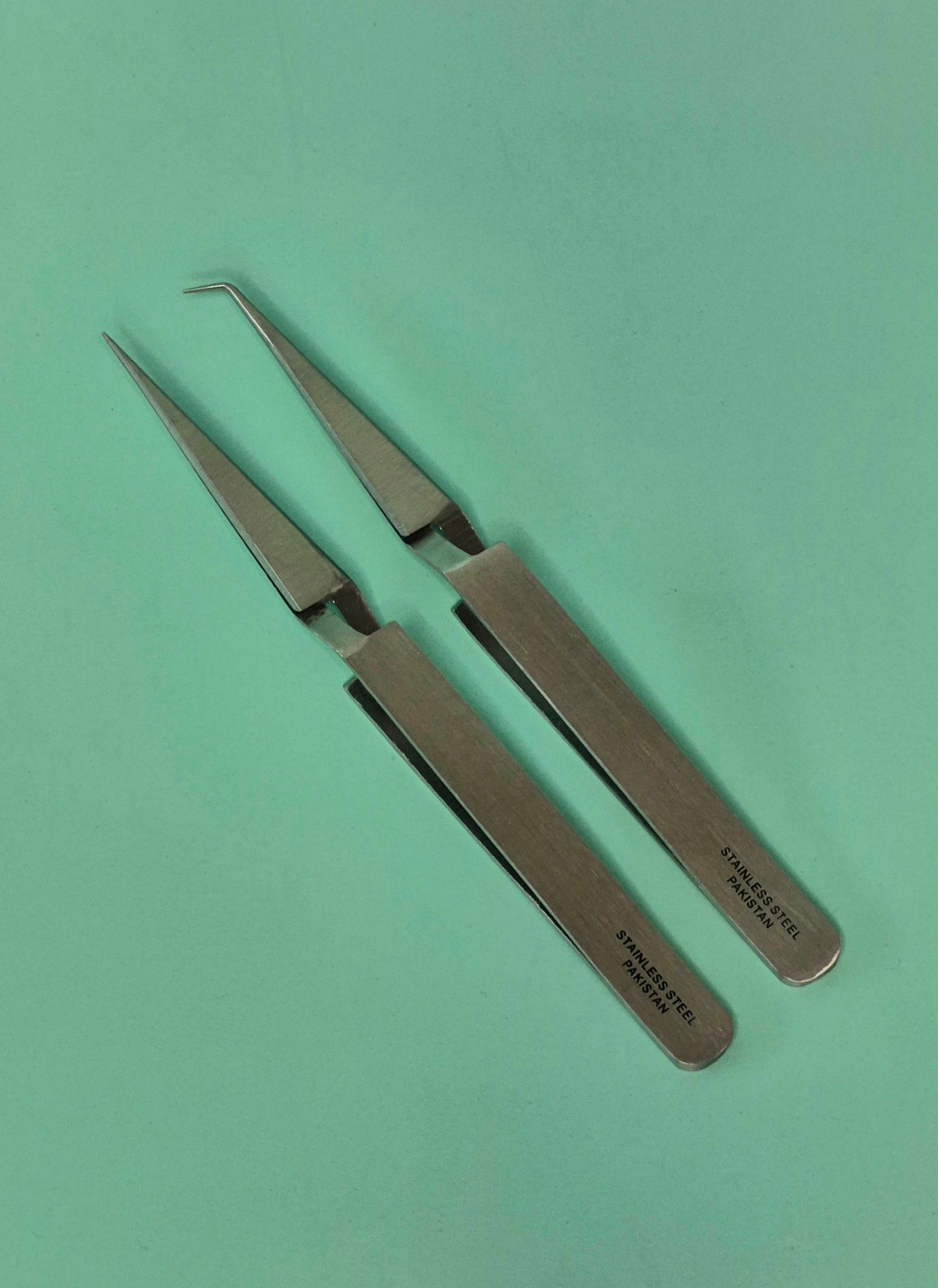 Reverse action precision tweezers 4.5" bent or straight