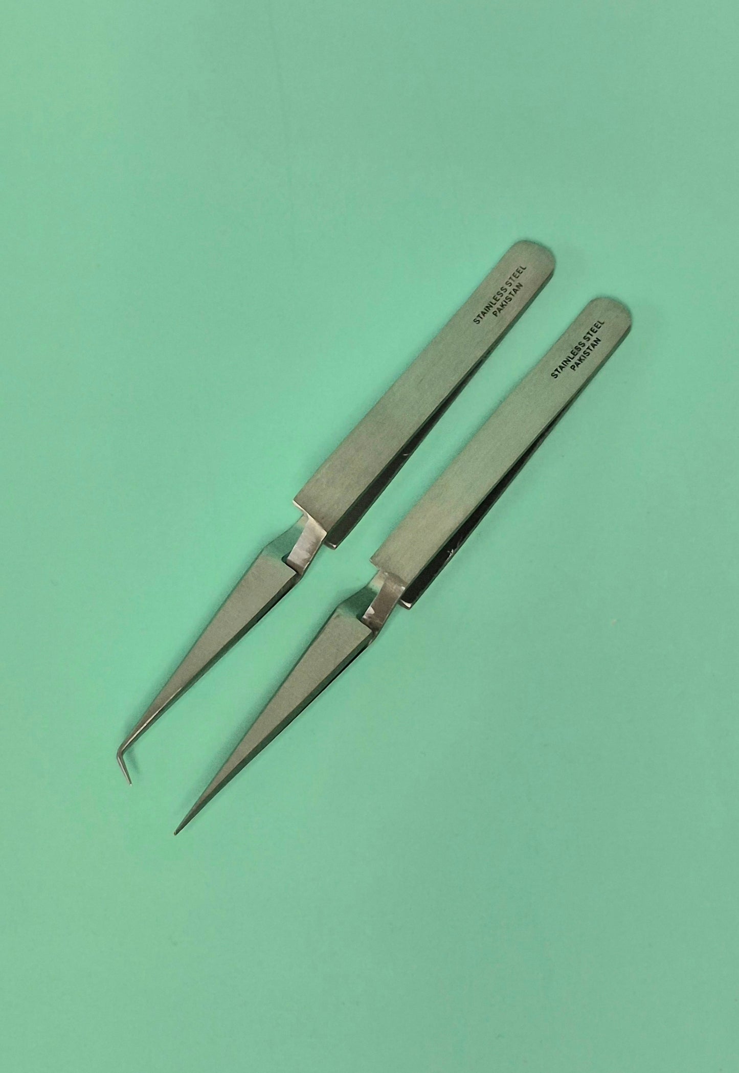 Reverse action precision tweezers 4.5" bent or straight