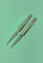 Reverse action precision tweezers 4.5" bent or straight
