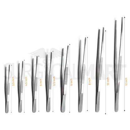 Thumb Dressing Forcep Serrated (6 sizes)