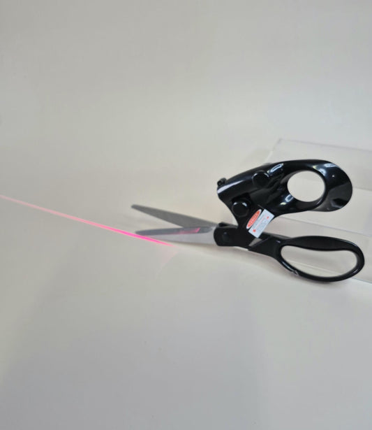 Laser Guided Stainless Steel Scissors, Precision Cutting Shears (with zipper case)