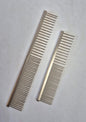 Set of 2 stainless steel pet combs