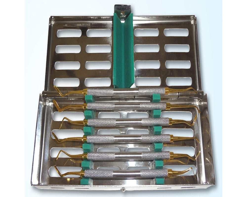 Composite Set Up Labeled Instruments Composite Instrument Set of 6 (Titanium Nitrite) – Tamsco Precision Tools