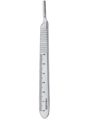 Scalpel handle #4 with cm Marking